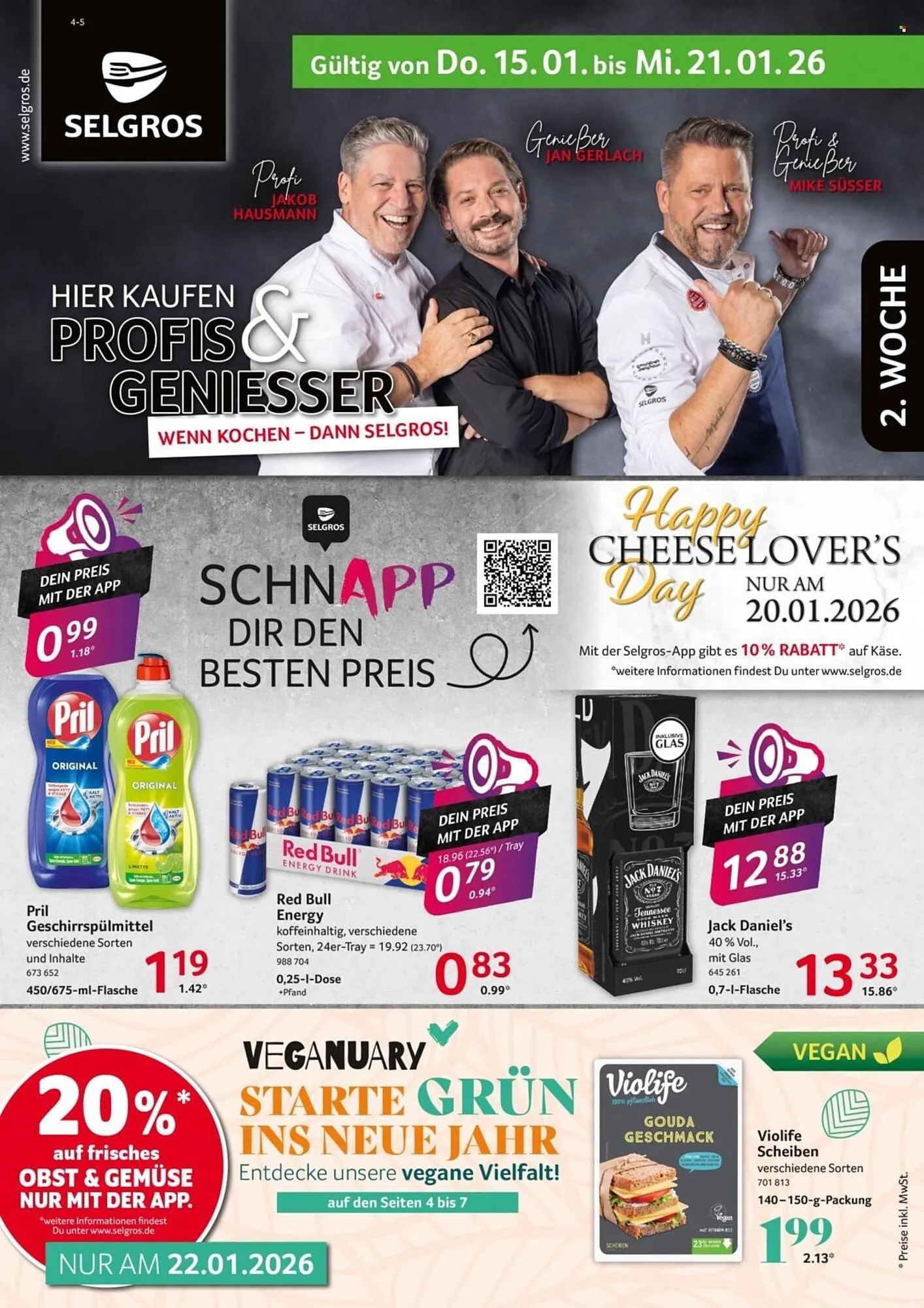 Selgros Prospekt von 15. Januar bis 21. Januar 2026 - Prospekt seite 1