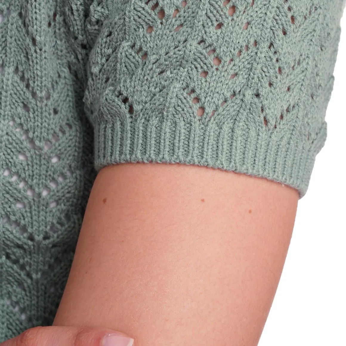 Damen Strickjacke mit Ajour-Muster