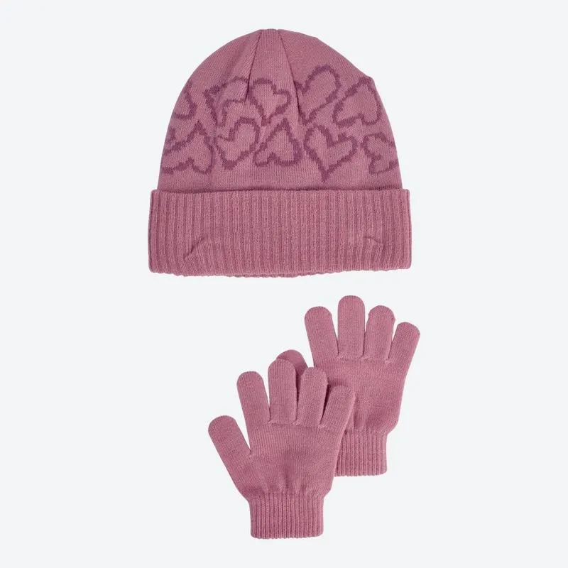 Kinder-Set mit Mütze und Handschuhen, 2-teilig