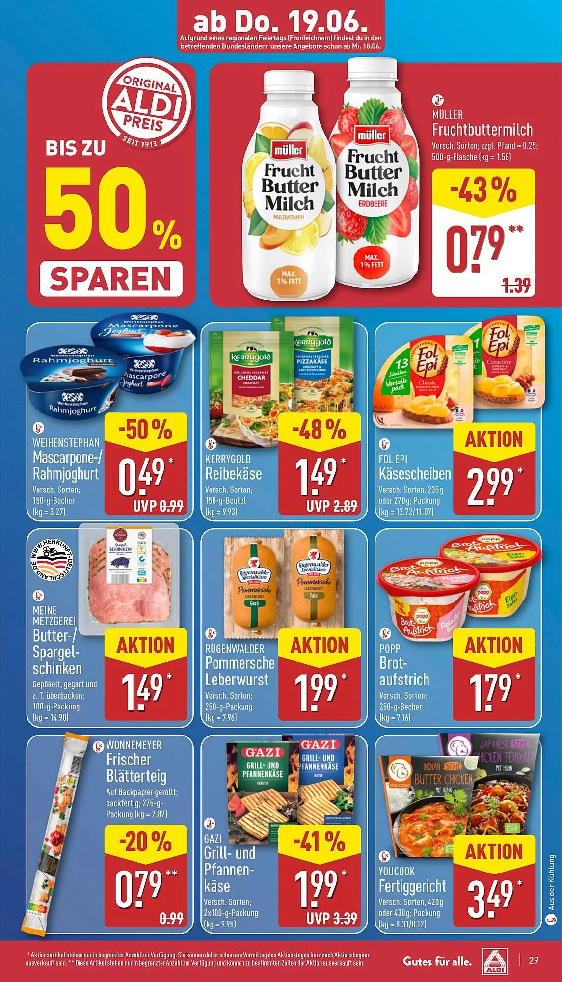 Aldi Nord Prospekt von 16. Juni bis 21. Juni 2025 - Prospekt seite 29