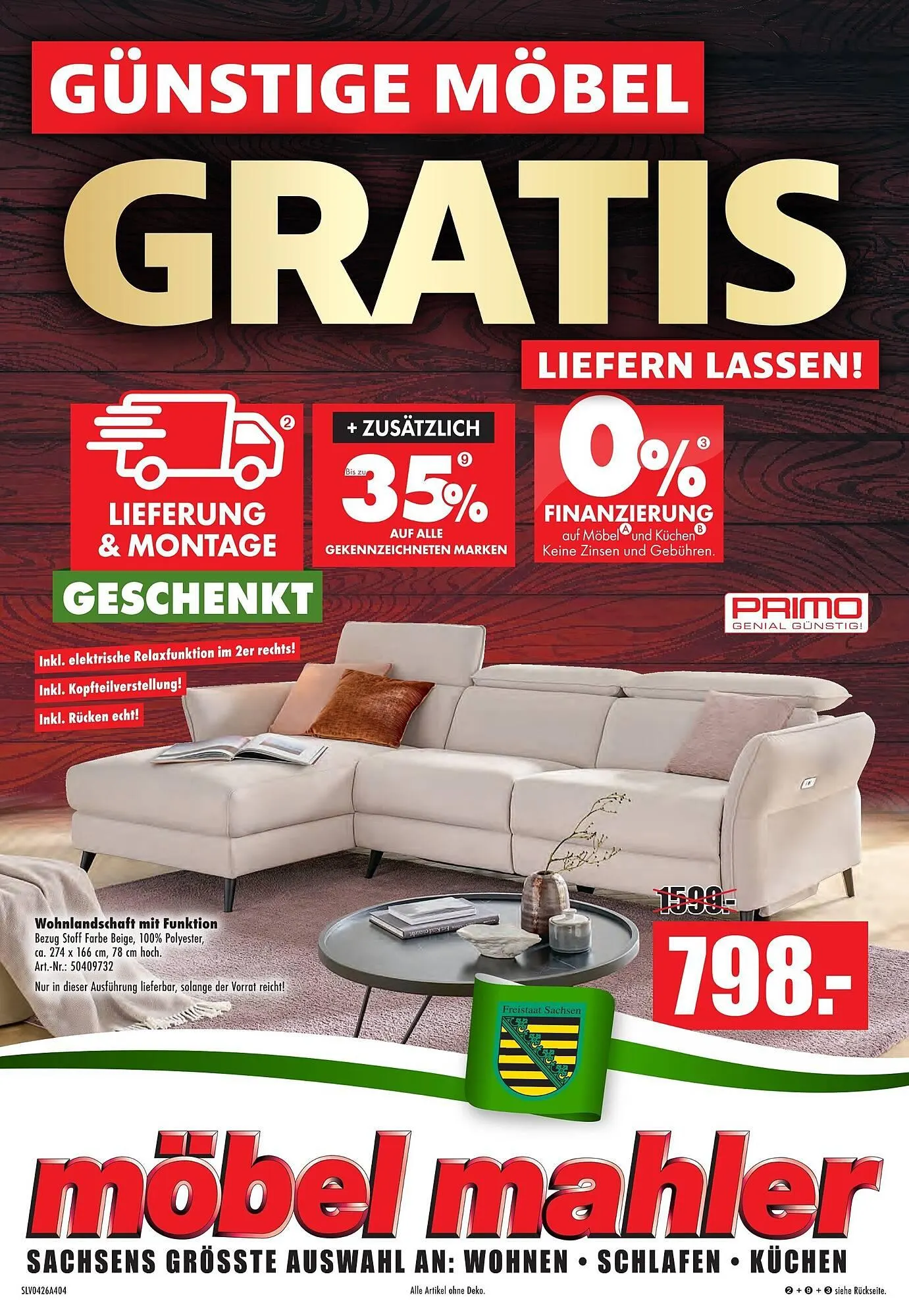 Möbel Mahler Katalog von 15. April bis 5. Mai 2026 - Prospekt seite 1