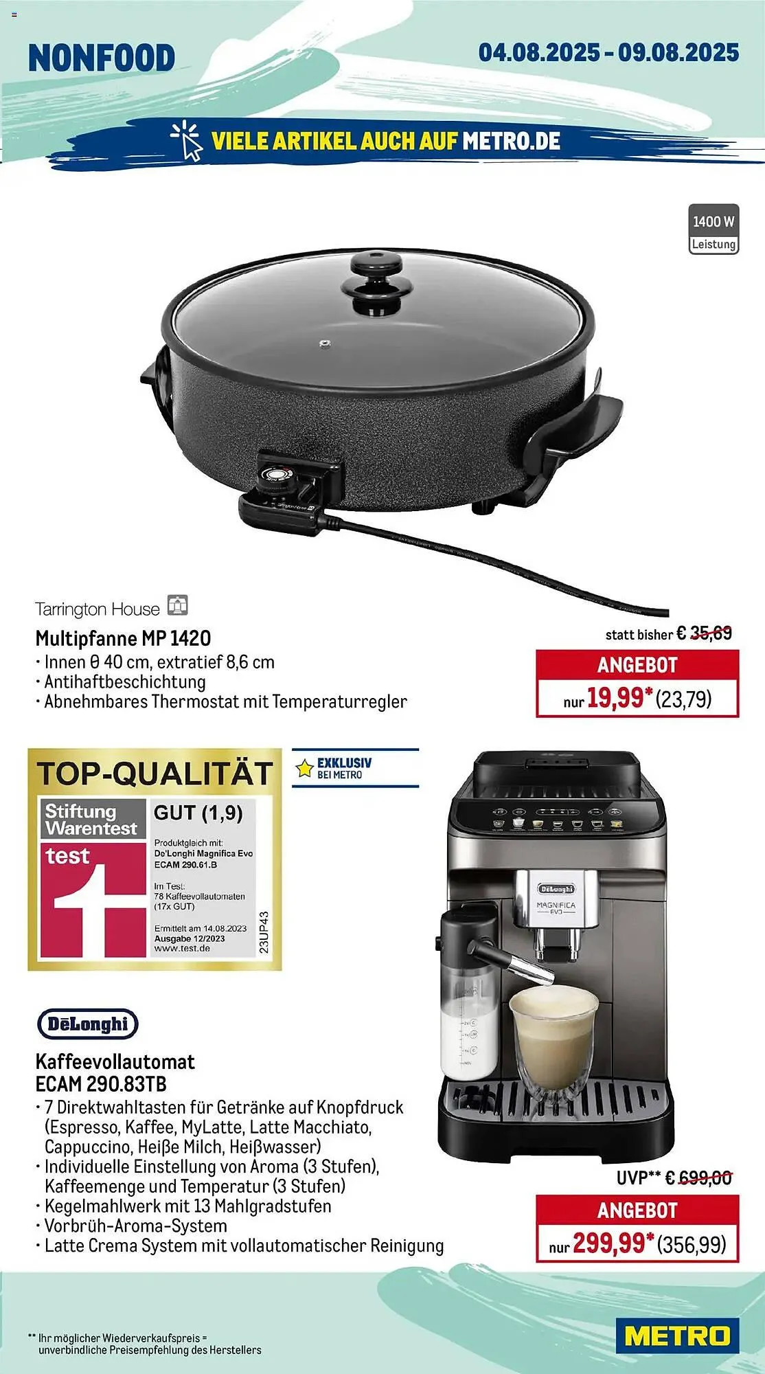 METRO Prospekt von 4. August bis 9. August 2025 - Prospekt seite 21