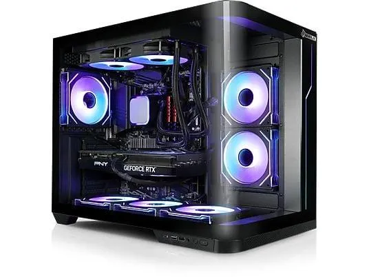 KIEBEL PNY Elite Plus AMD Ryzen 7 7800X3D, Gaming PC mit AMD Ryzen™ 7 Ryzen 7 7800X3D Prozessor, 32 GB RAM, 1 TB SSD, NVIDIA GeForce RTX™ 5070, Windows 11 Home