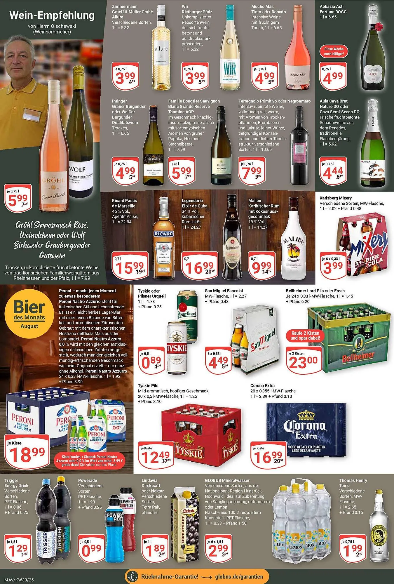 Globus Prospekt von 11. August bis 16. August 2025 - Prospekt seite 18