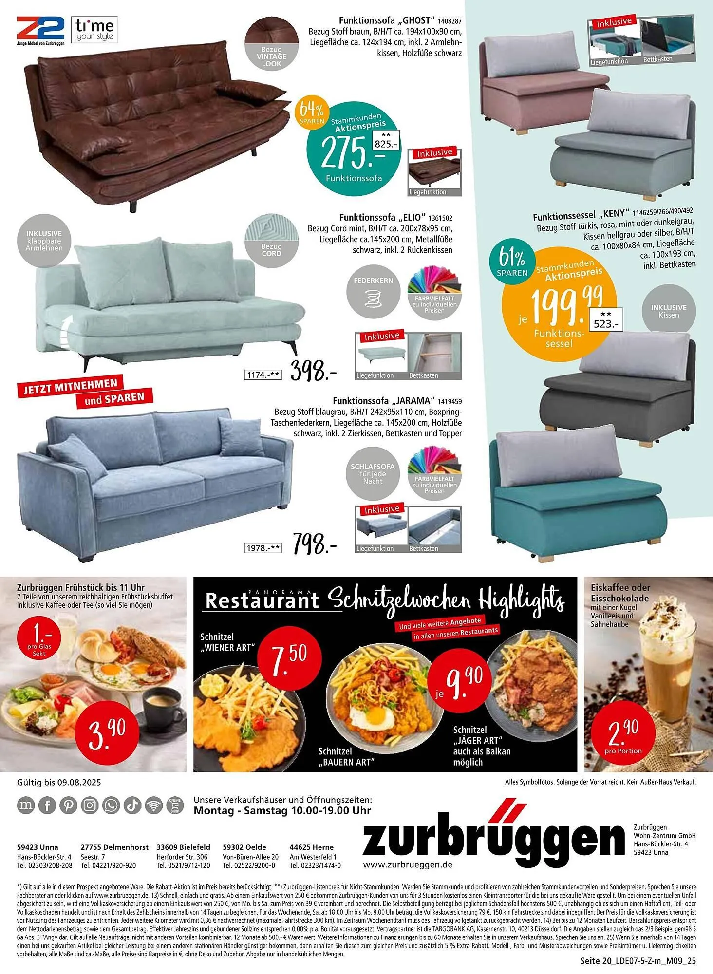 Zurbrüggen Prospekt von 12. Juli bis 9. August 2025 - Prospekt seite 42