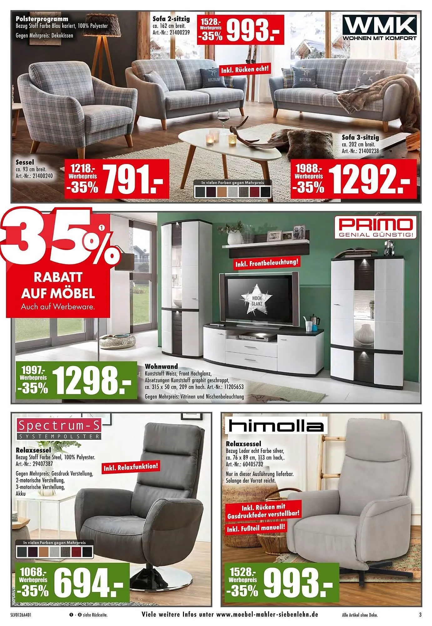 Möbel Mahler Katalog von 7. Januar bis 13. Januar 2026 - Prospekt seite 3