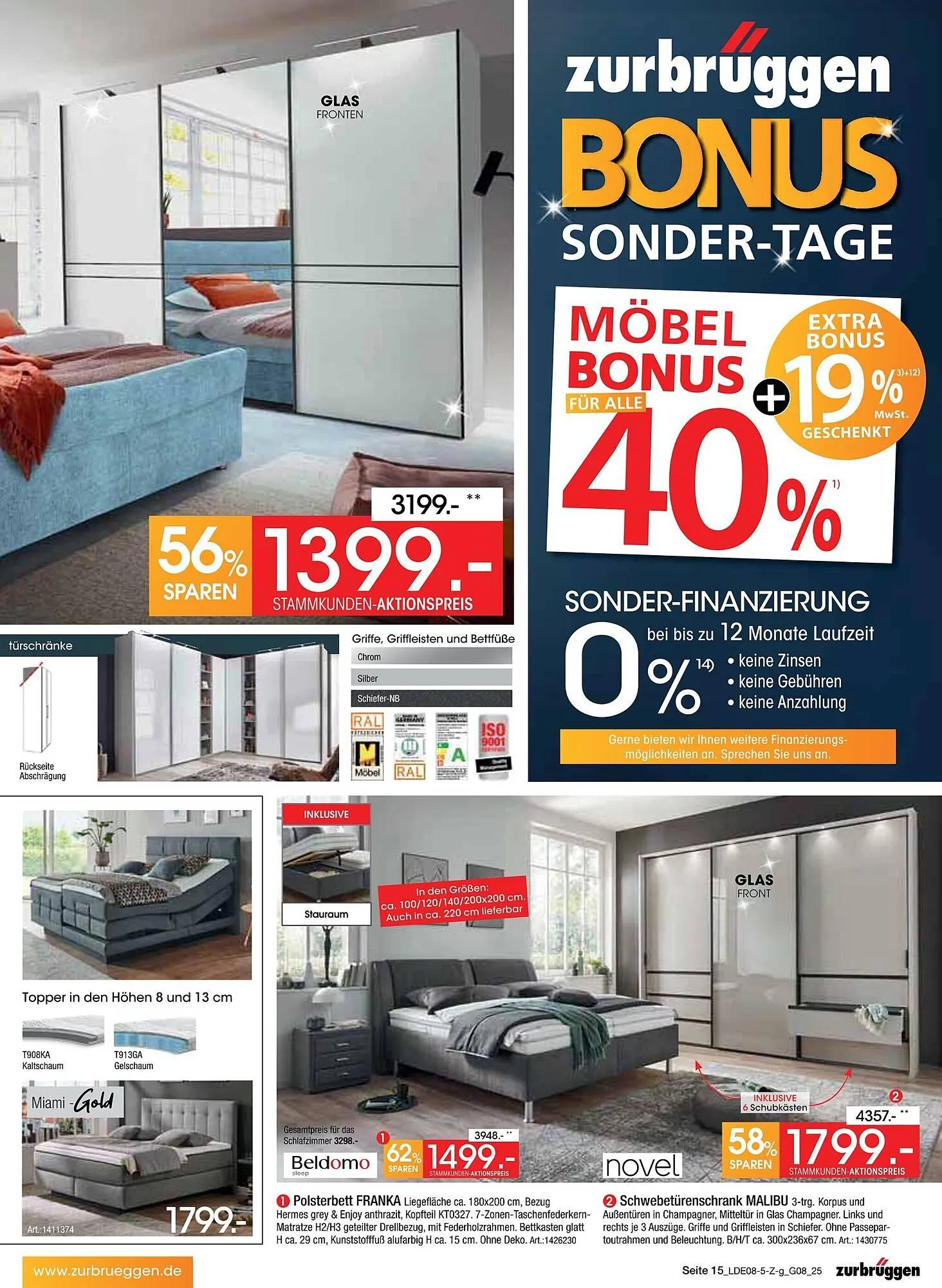 Zurbrüggen Prospekt von 2. August bis 23. August 2025 - Prospekt seite 15