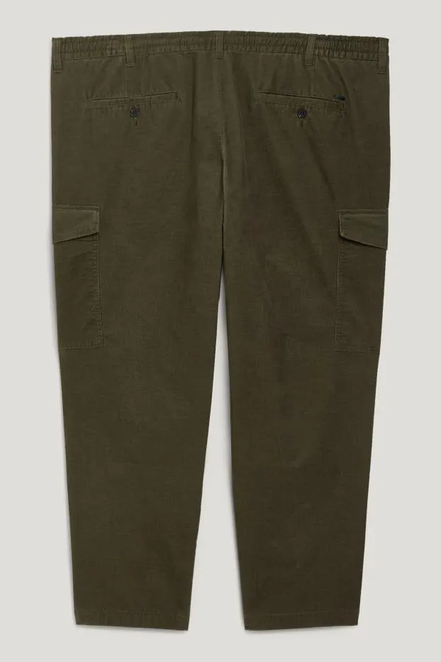 Corduroy cargo trousers