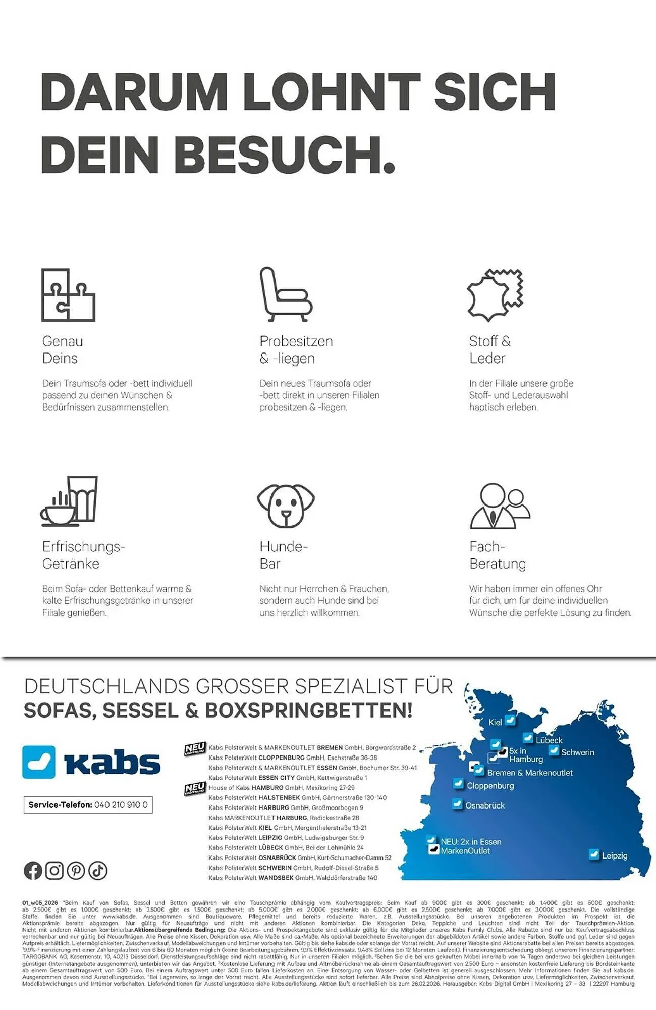 Kabs Polsterwelt Prospekt von 30. Januar bis 5. Februar 2026 - Prospekt seite 38
