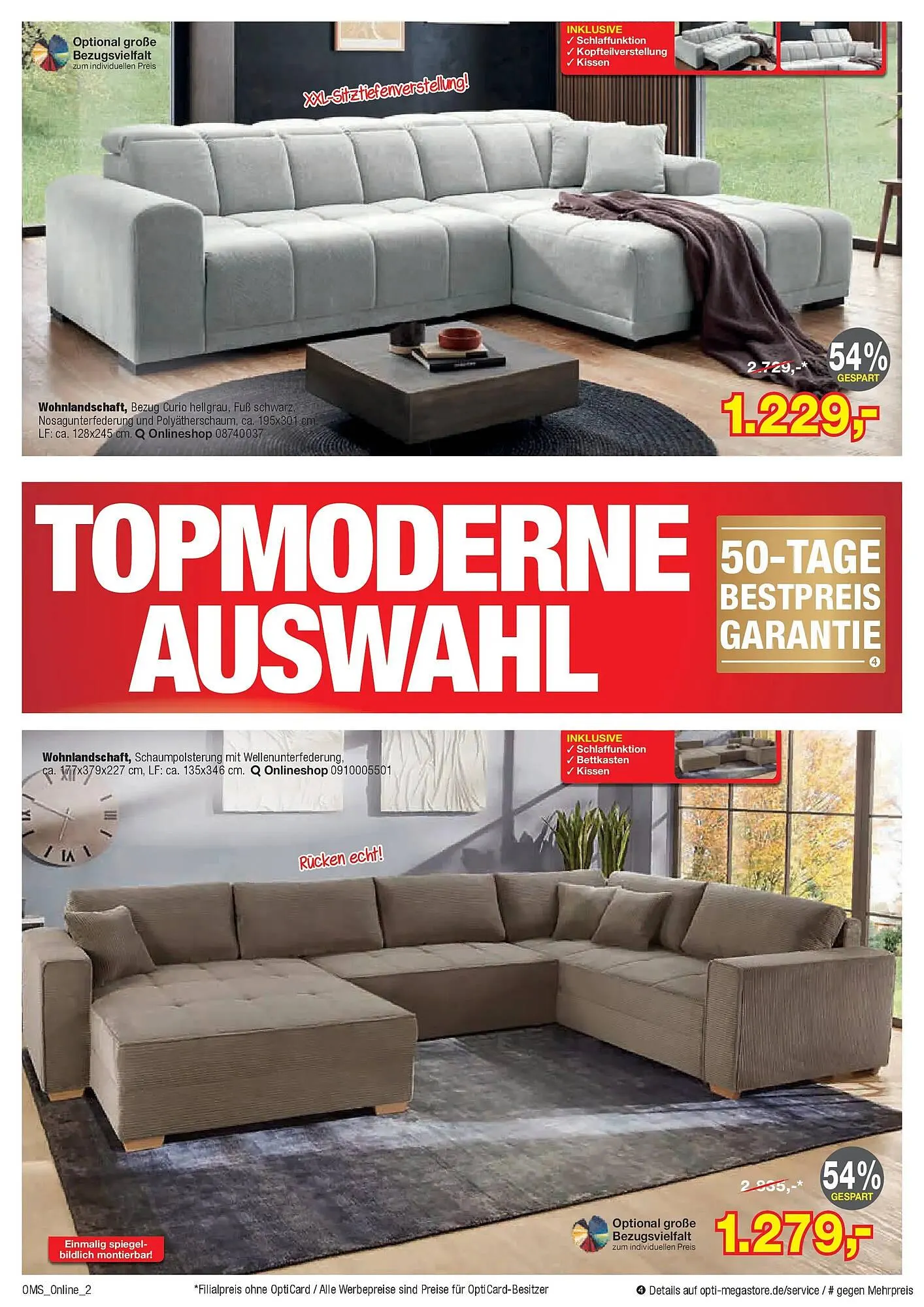 Opti Wohnwelt Prospekt von 21. März bis 1. April 2026 - Prospekt seite 2