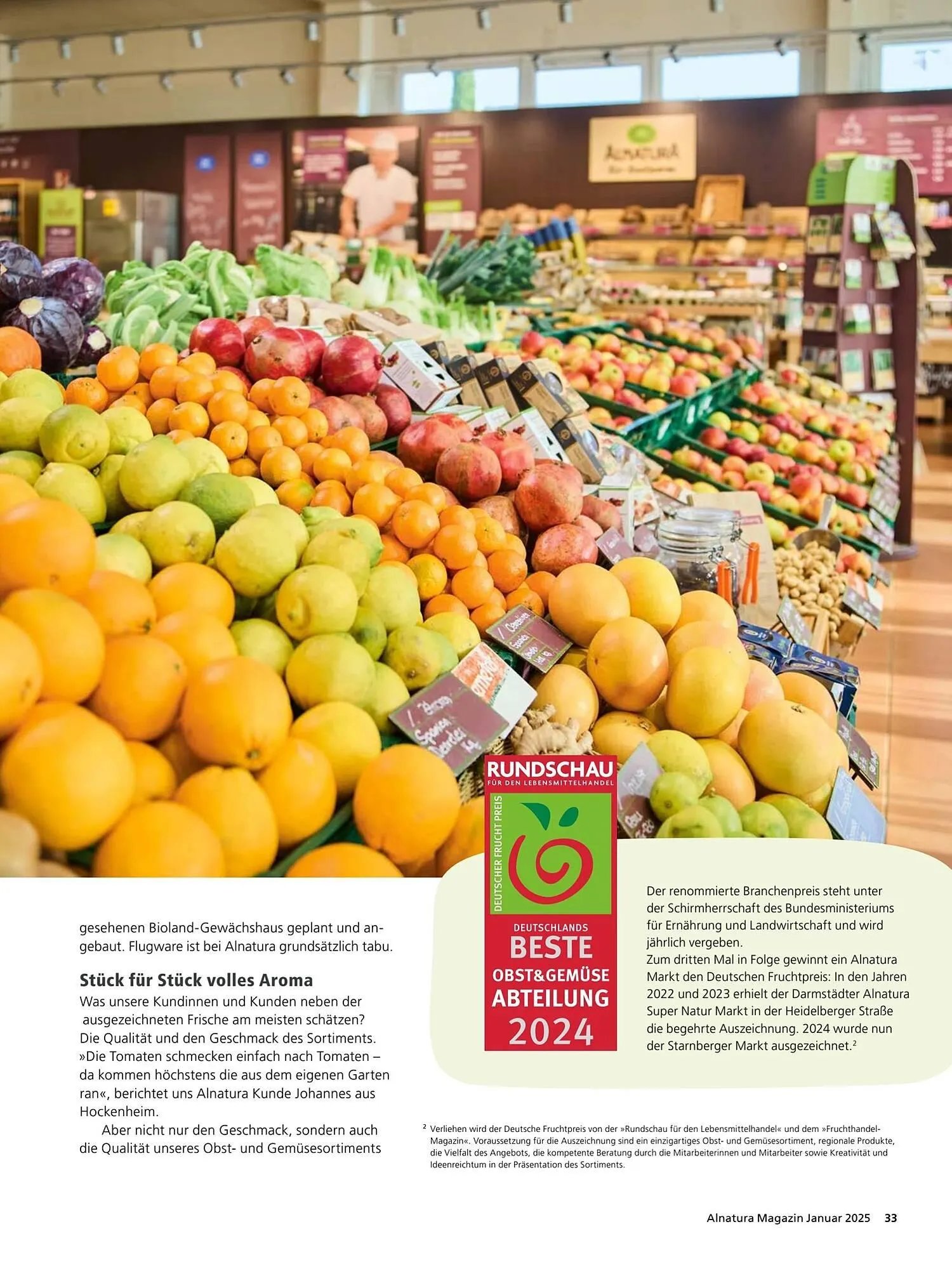 Alnatura Prospekt von 8. Januar bis 1. Februar 2025 - Prospekt seite 33