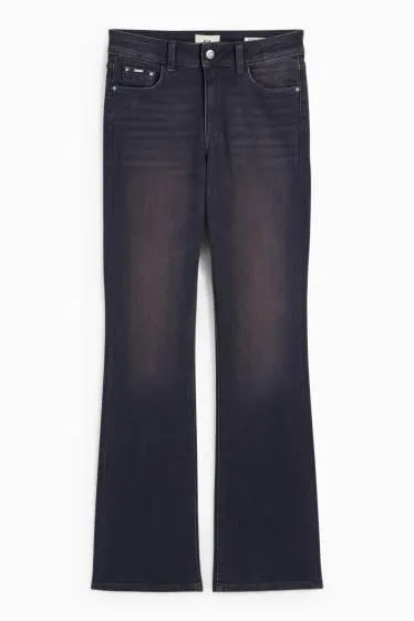 Bootcut jeans - mid-rise waist