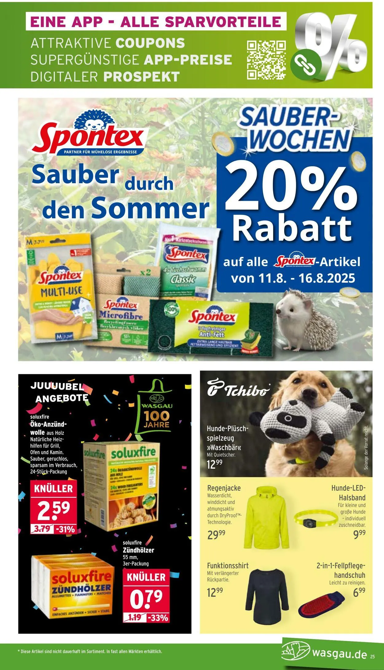 Wasgau von 11. August bis 16. August 2025 - Prospekt seite 25