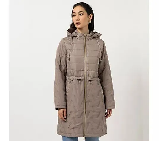 STEFFEN SCHRAUT Steppmantel abzippbare Kapuze 2-Wege Reißverschluss figurumspielend