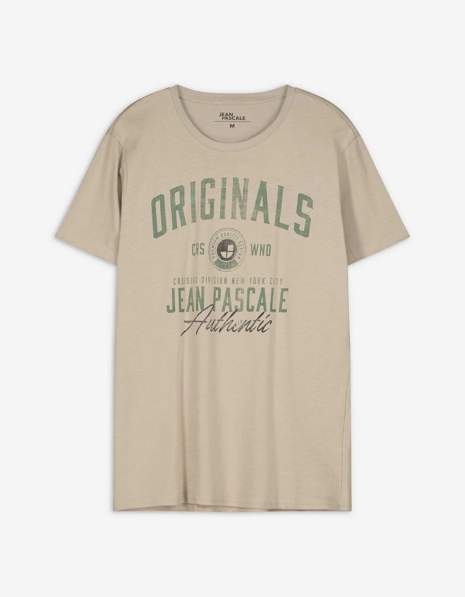 T-shirt - Stampa frontale - beige