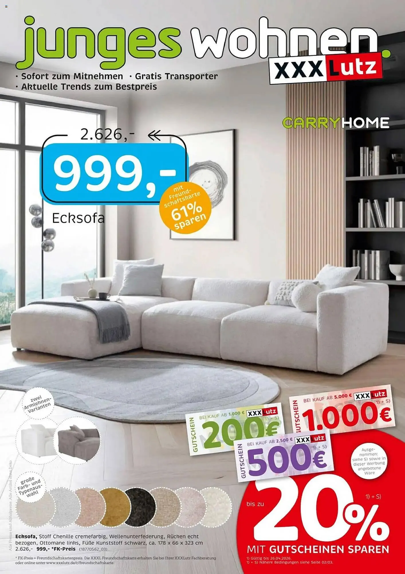 XXXLutz Prospekt von 11. April bis 25. April 2026 - Prospekt seite 1