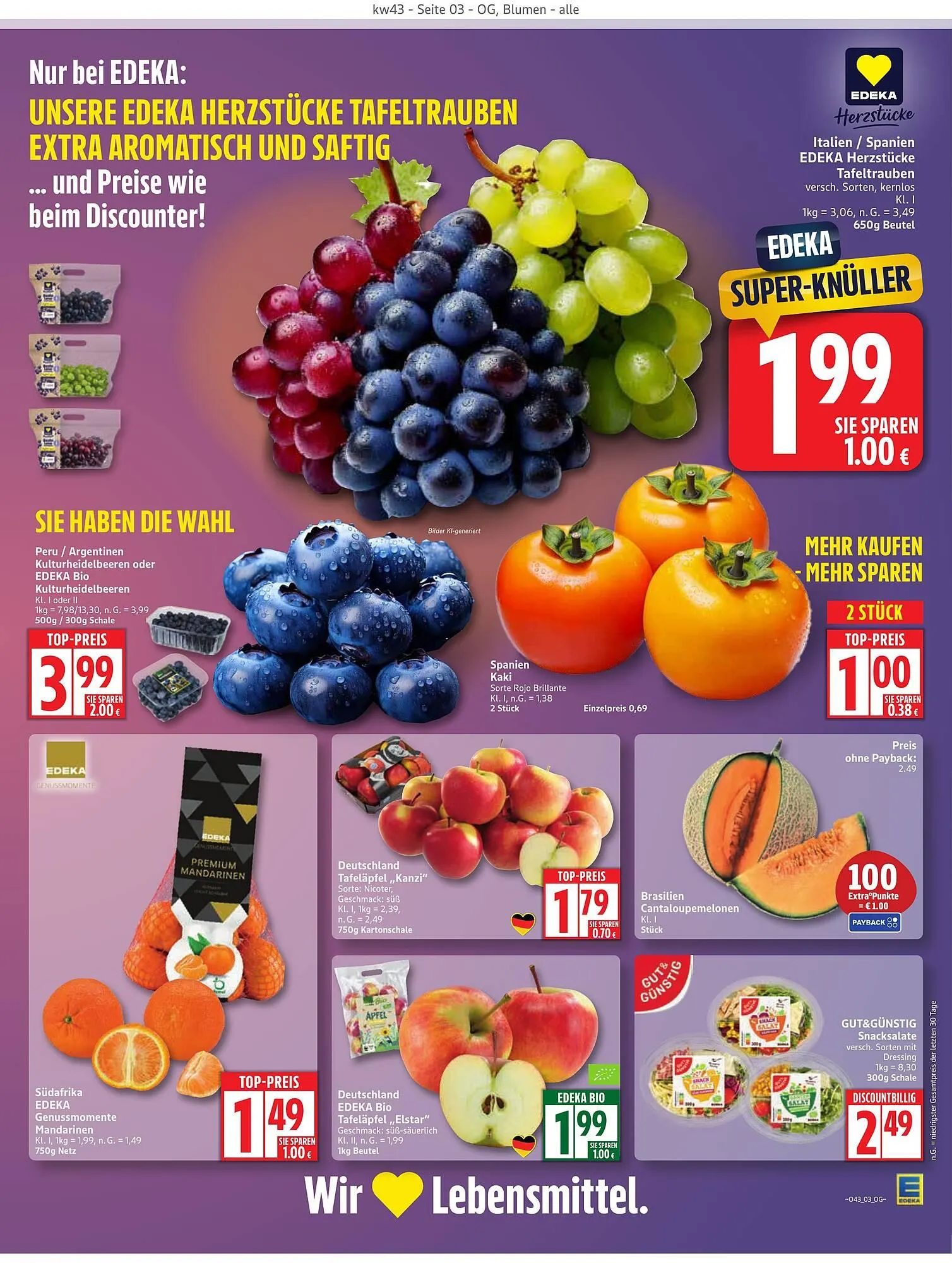 Edeka Prospekt von 20. Oktober bis 25. Oktober 2025 - Prospekt seite 3