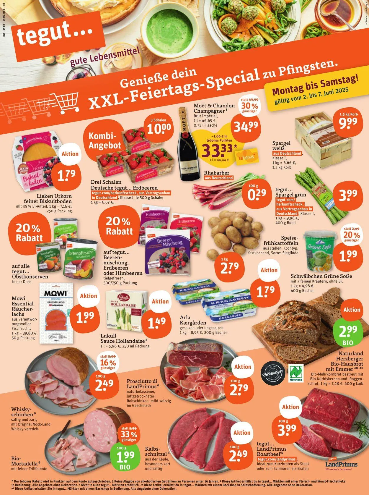 Tegut Aktueller Prospekt von 26. Mai bis 1. Juni 2025 - Prospekt seite 1