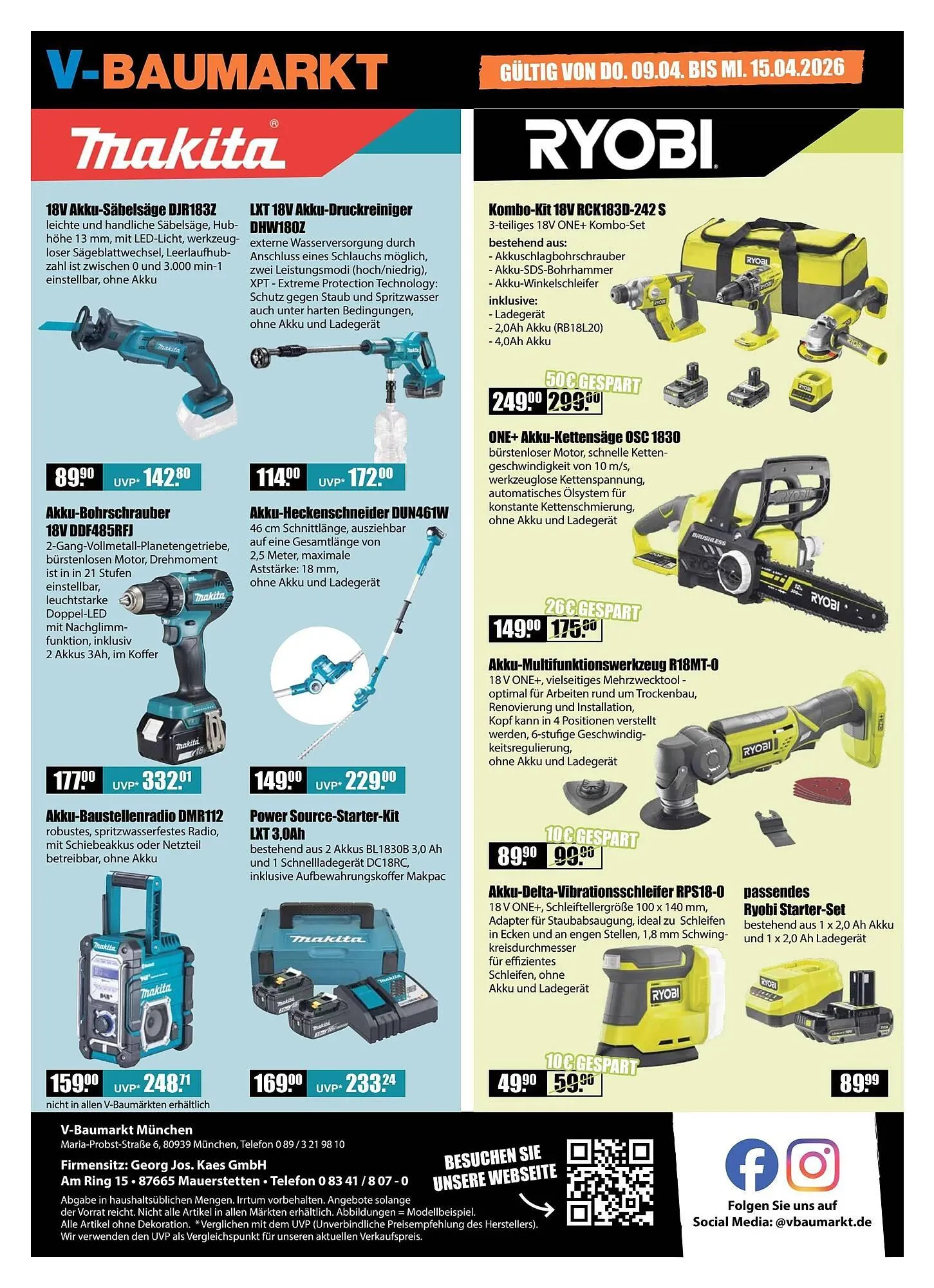 V Baumarkt Prospekt von 9. April bis 15. April 2026 - Prospekt seite 8