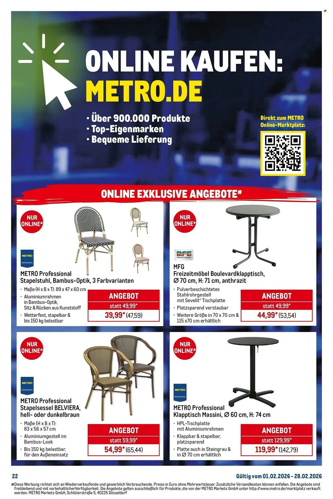 METRO Prospekt von 1. Februar bis 28. Februar 2026 - Prospekt seite 22