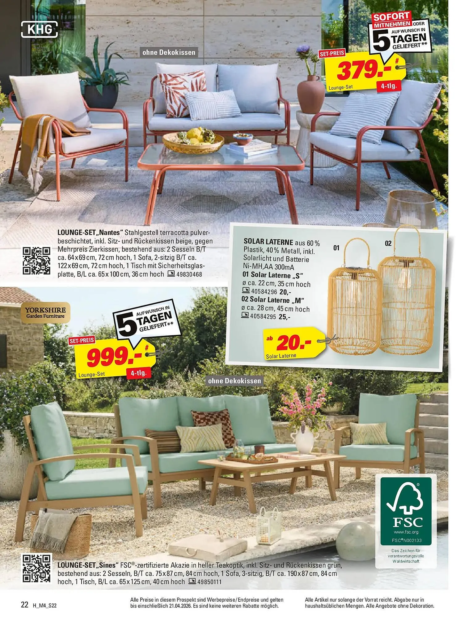 Höffner Prospekt von 31. März bis 21. April 2026 - Prospekt seite 22