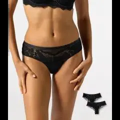 Pantys mit Blattmuster 2er-Pack, Janina