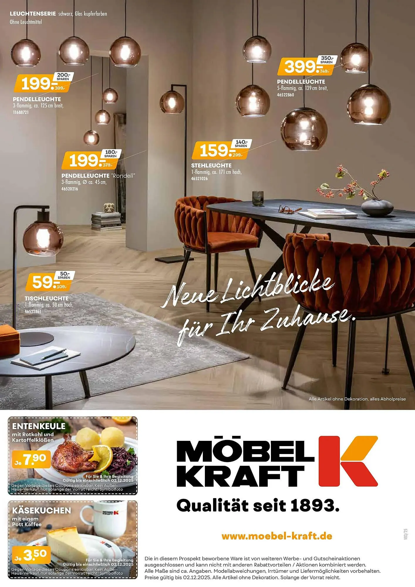 Möbel Kraft Prospekt von 4. November bis 2. Dezember 2025 - Prospekt seite 20