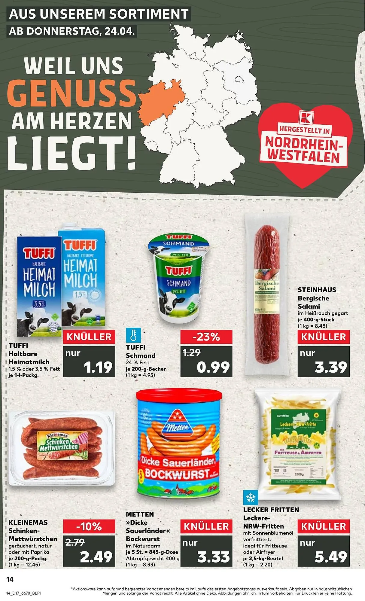 Kaufland Prospekt von 24. April bis 30. April 2025 - Prospekt seite 14