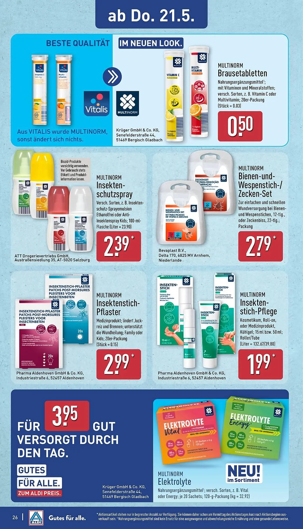 Aldi Nord Prospekt von 18. Mai bis 23. Mai 2026 - Prospekt seite 26