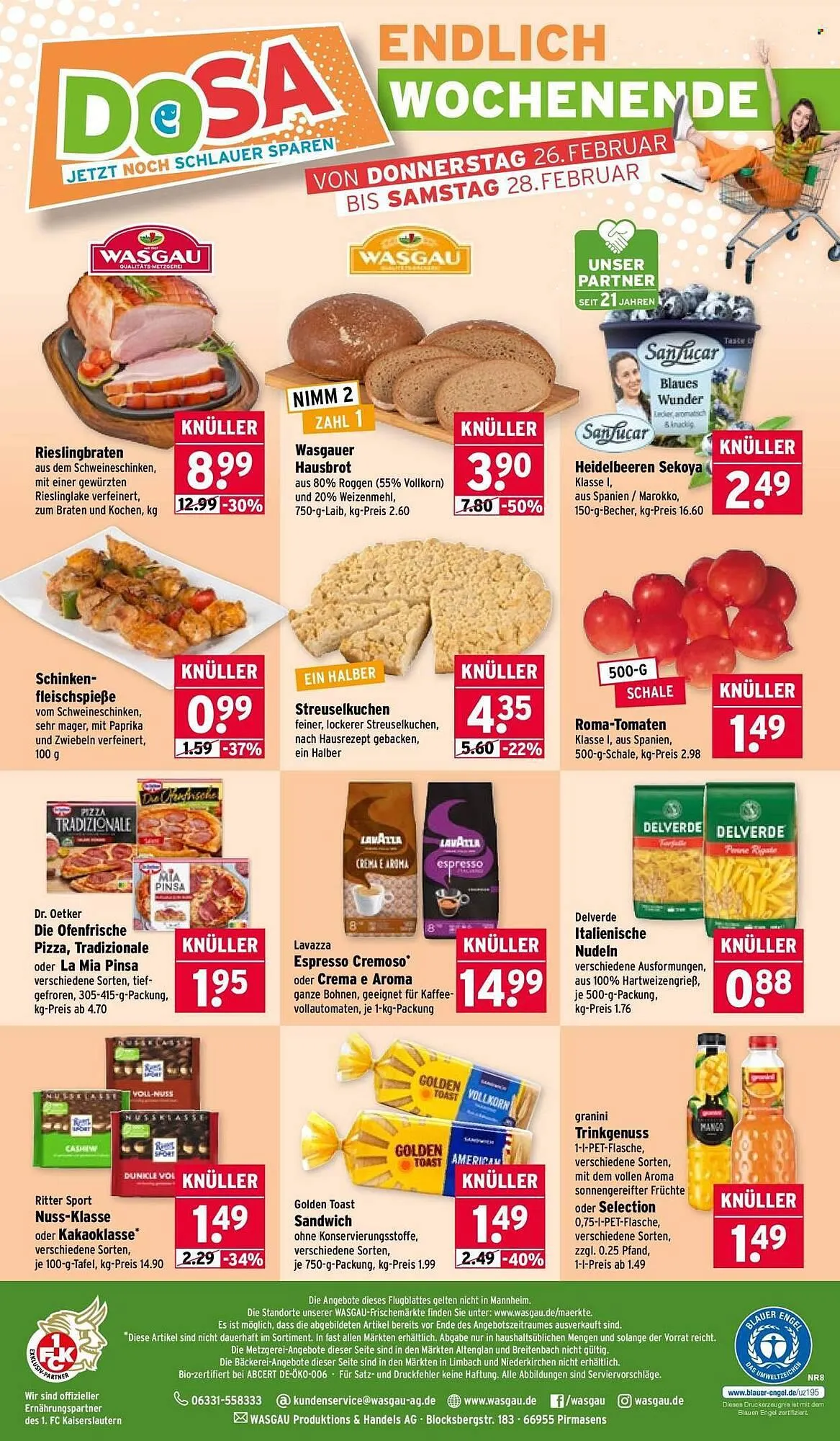 Wasgau Prospekt von 23. Februar bis 28. Februar 2026 - Prospekt seite 24