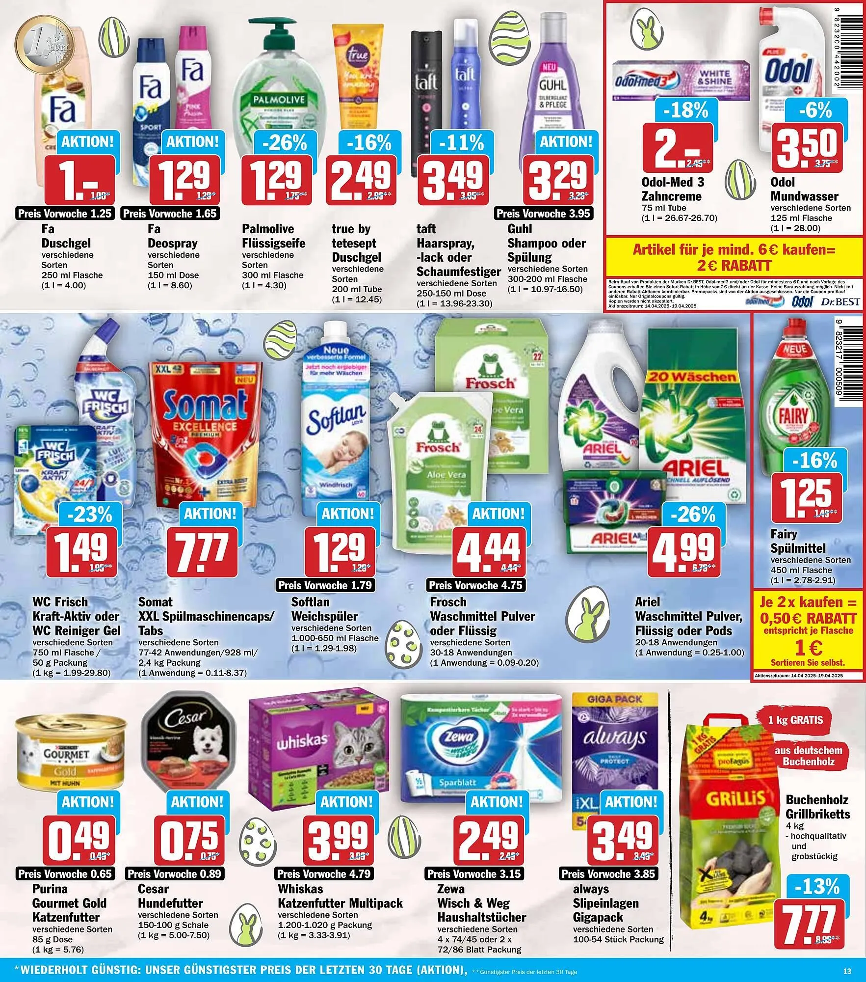 Hit Prospekt von 14. April bis 19. April 2025 - Prospekt seite 13