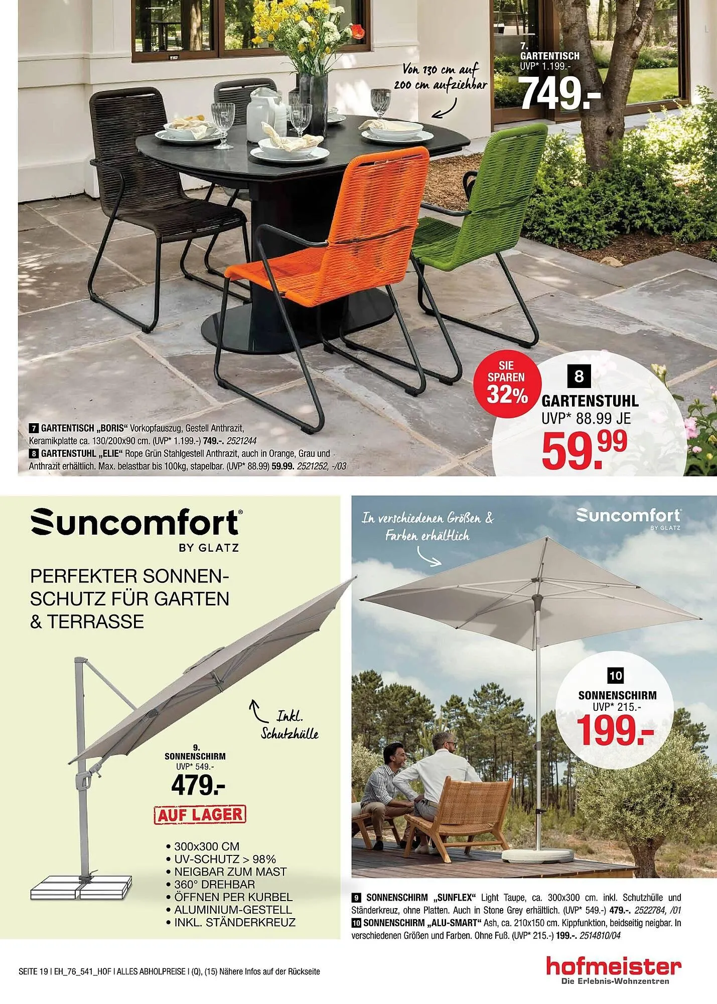 Hofmeister Prospekt von 8. April bis 5. Mai 2026 - Prospekt seite 19