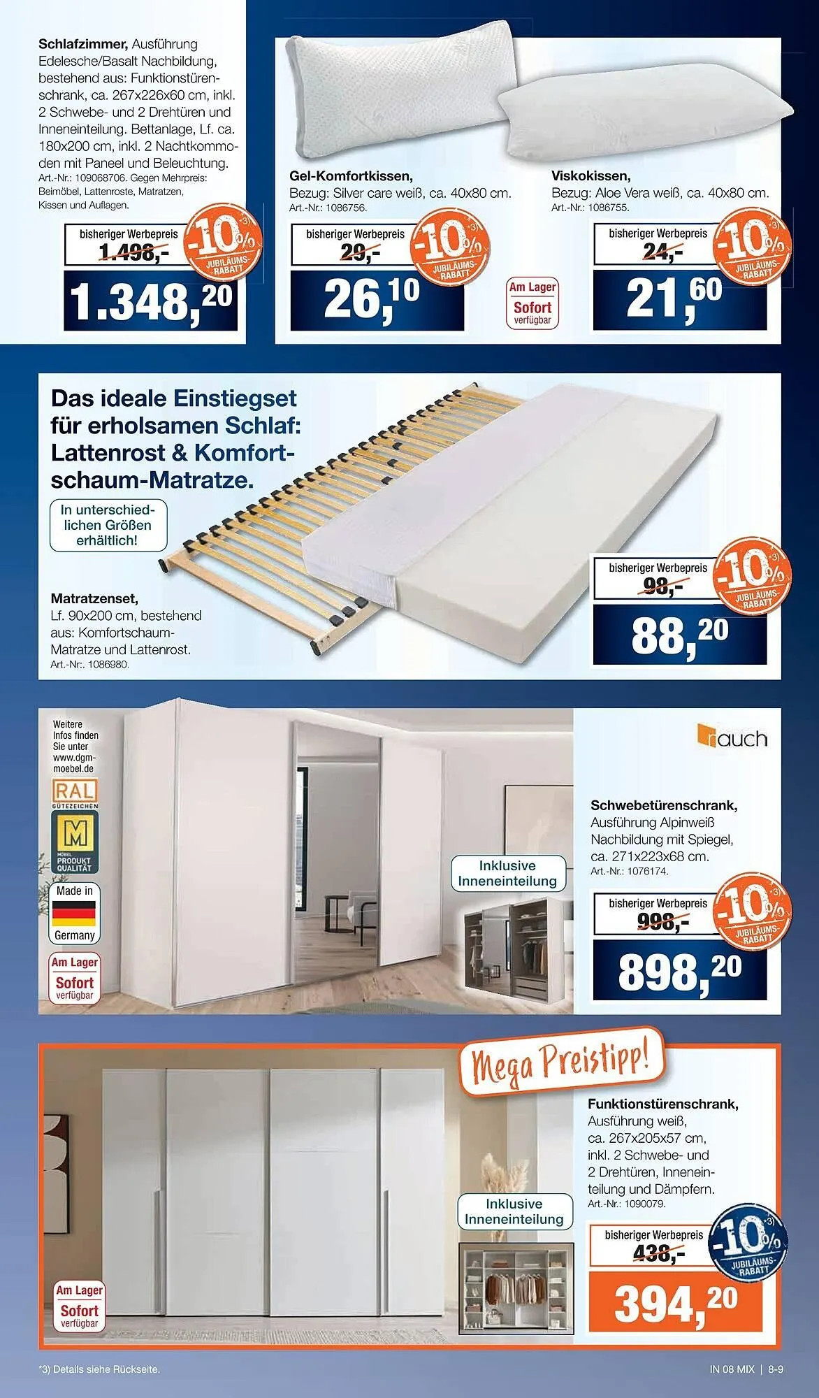 Möbel Inhofer Prospekt von 30. März bis 11. April 2026 - Prospekt seite 9