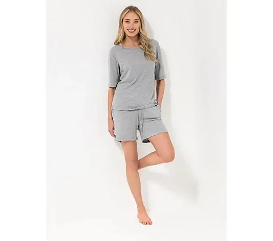 STRANDFEIN Shirt, 1/2-Arm Feinjersey Rundhalsausschnitt Teilungsnaht hinten