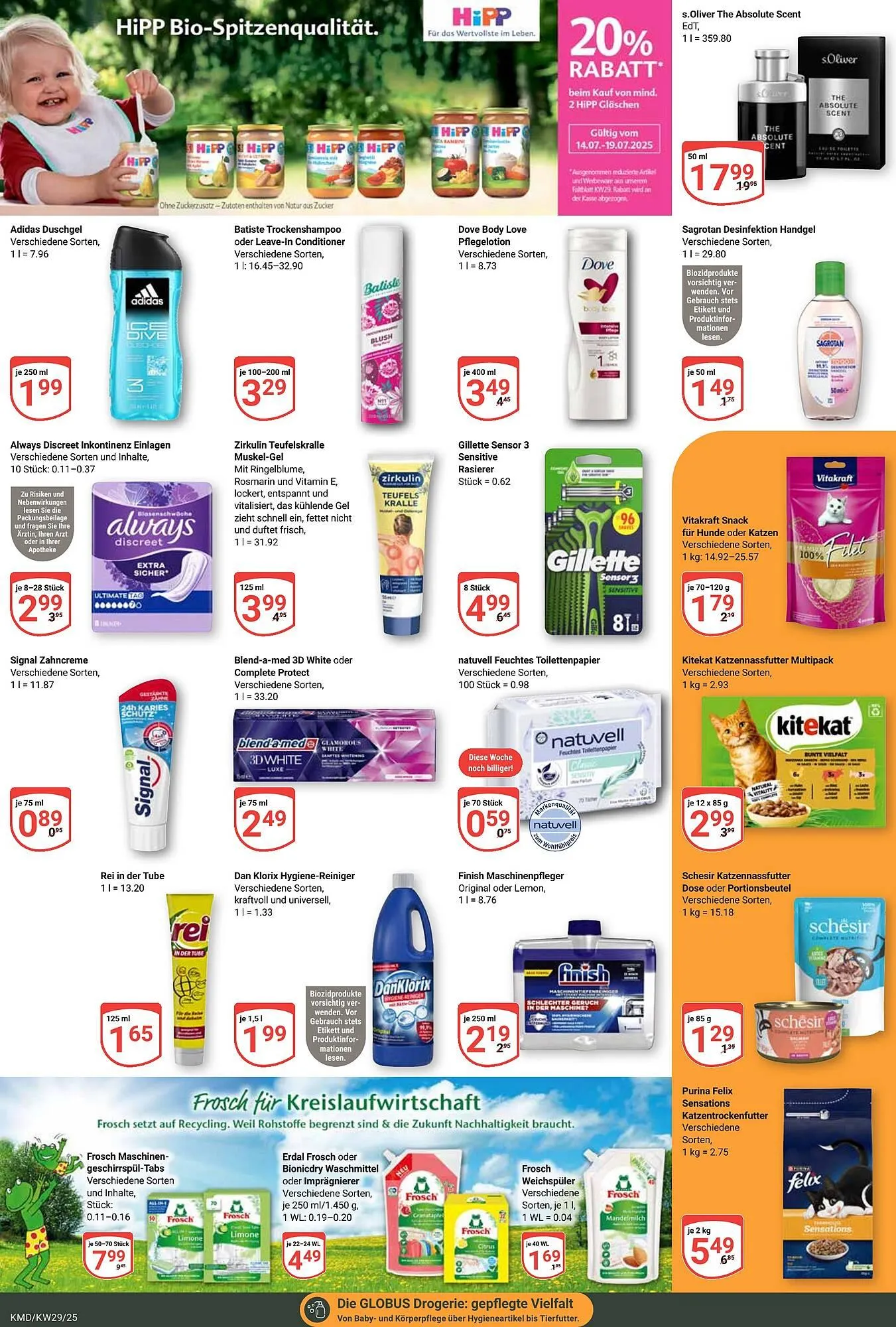 Globus Prospekt von 14. Juli bis 19. Juli 2025 - Prospekt seite 14
