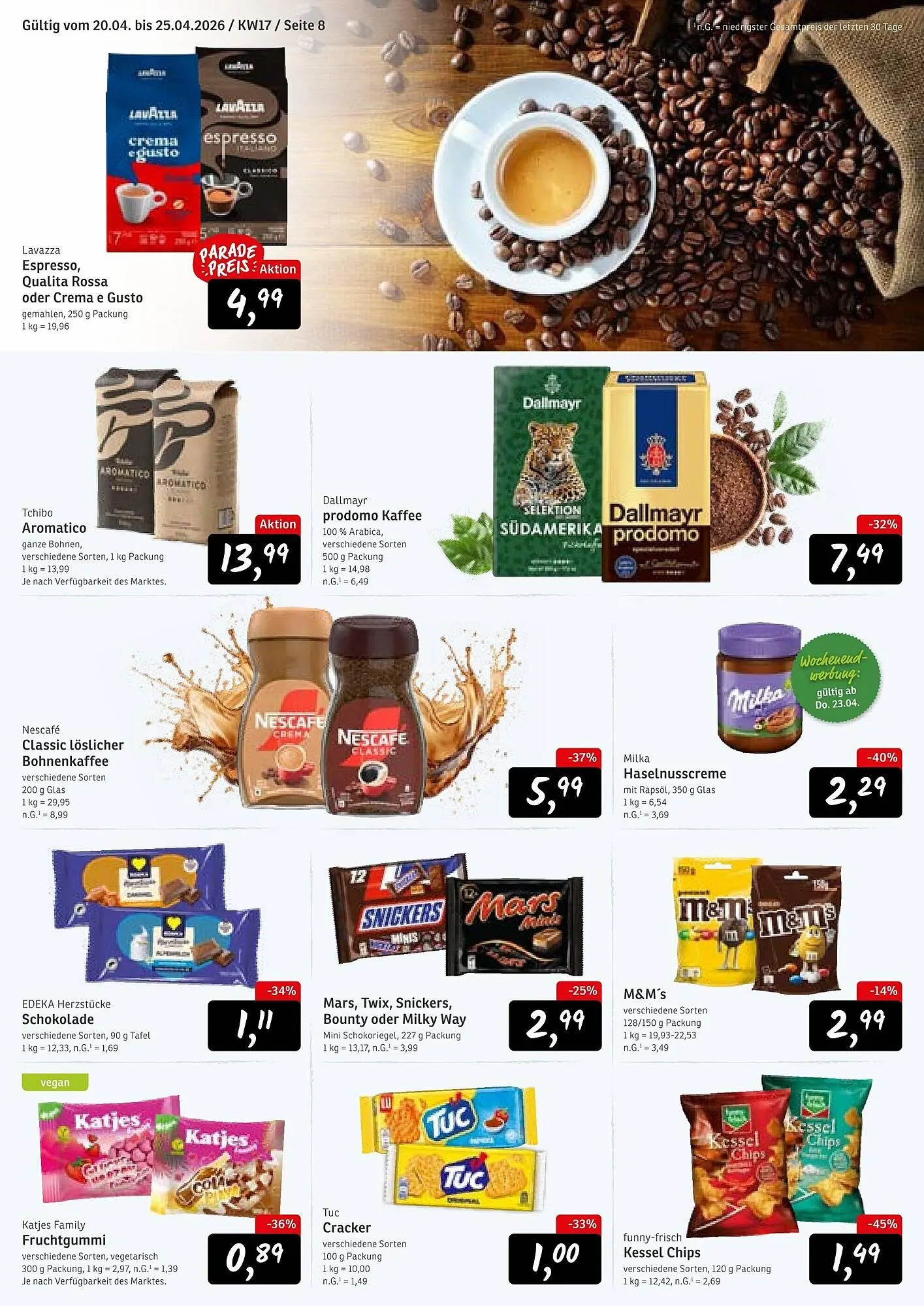 KONSUM Prospekt von 20. April bis 25. April 2026 - Prospekt seite 8