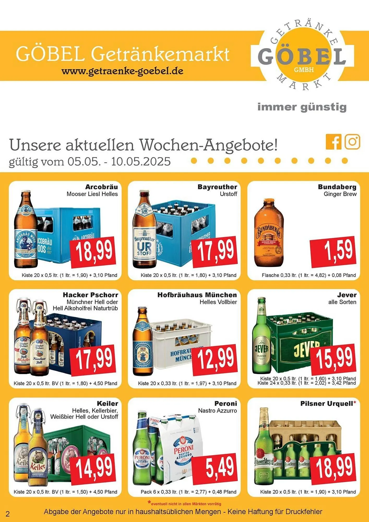 Getränke Göbel Prospekt - 1