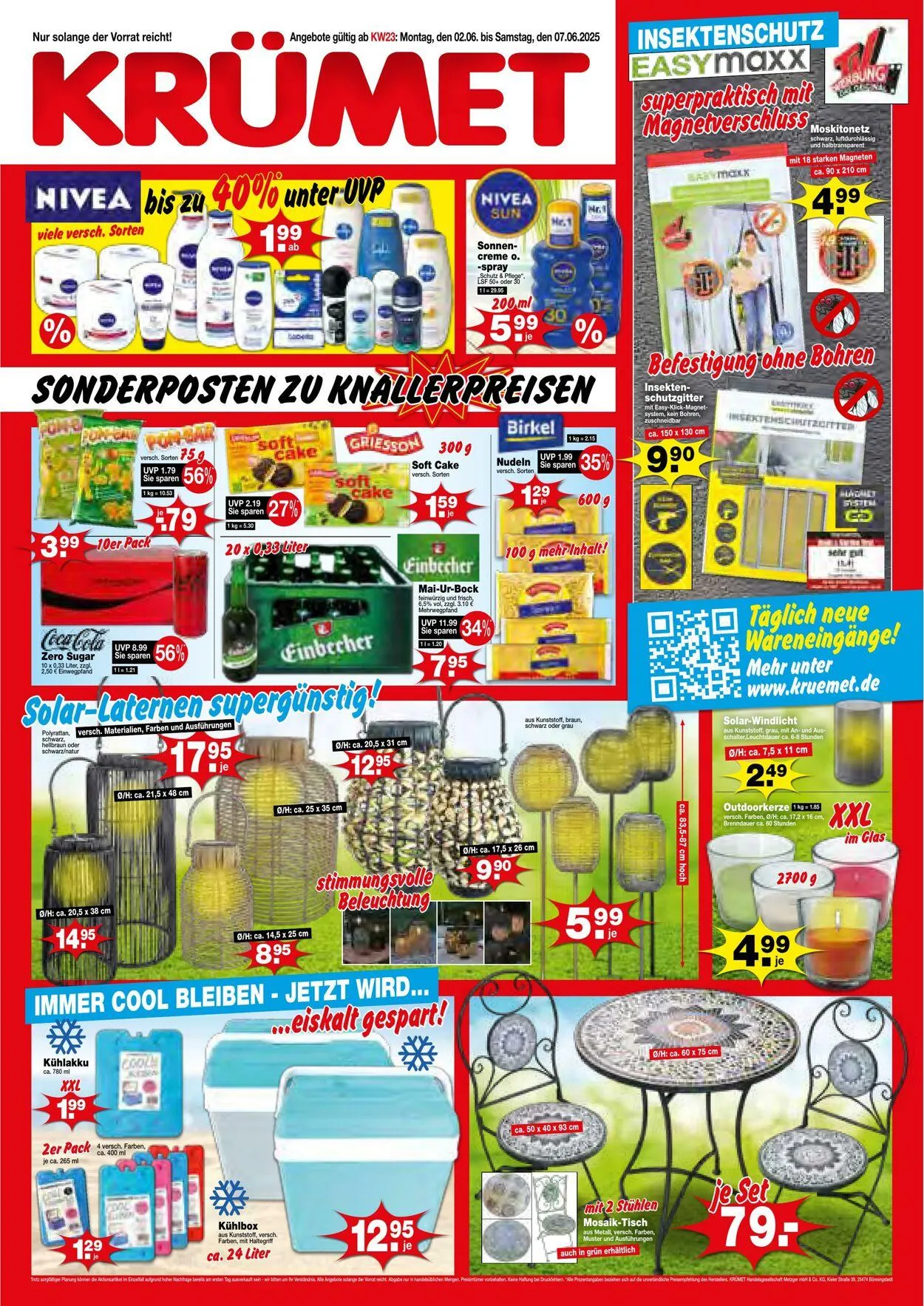KRÜMET Aktueller Prospekt von 2. Juni bis 7. Juni 2025 - Prospekt seite 1