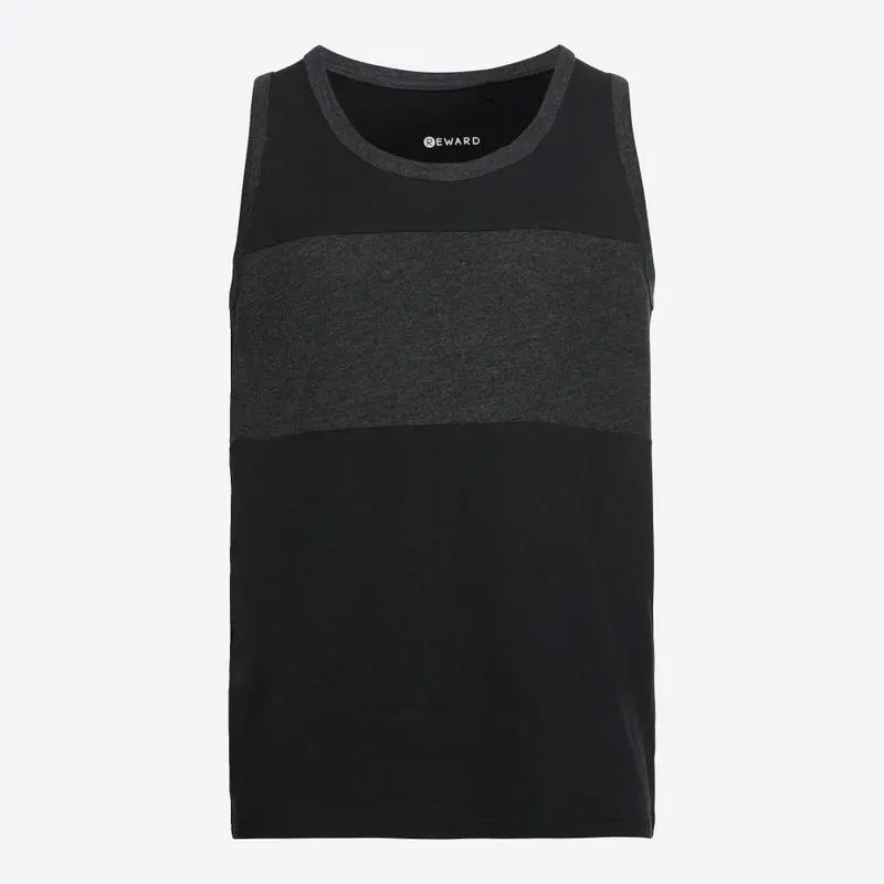 Herren-Muskelshirt mit Colorblocking-Design