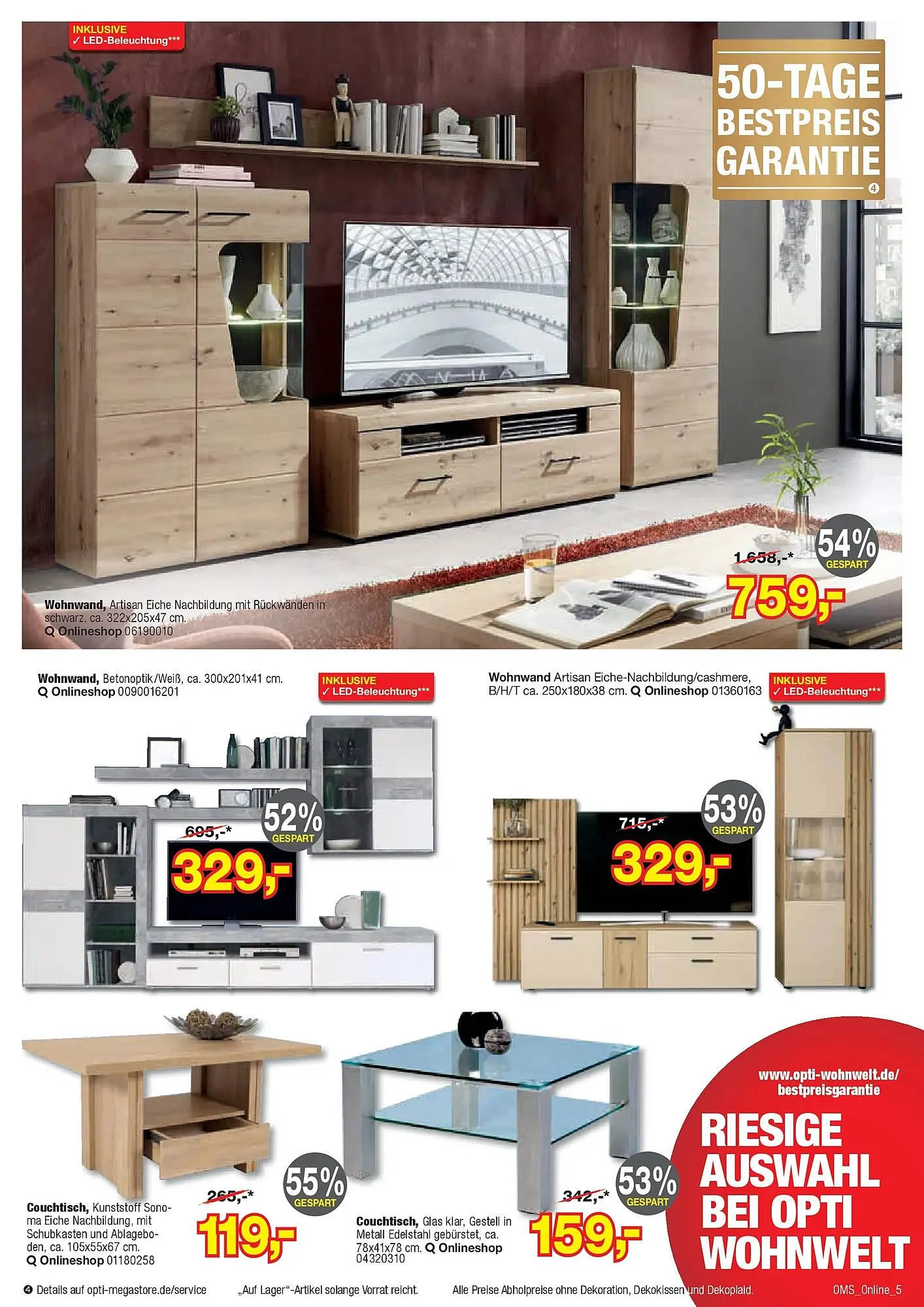 Opti Wohnwelt Prospekt von 21. März bis 1. April 2026 - Prospekt seite 5