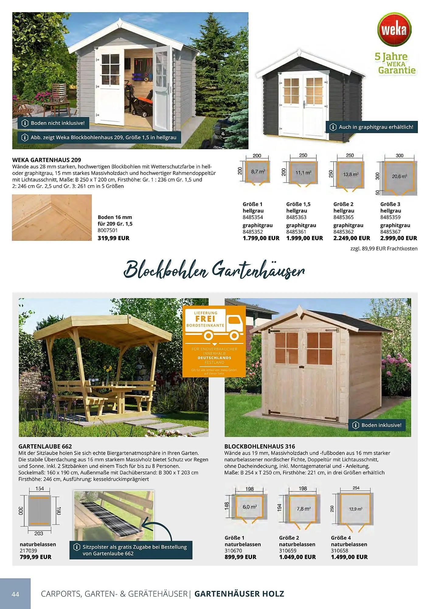 BBM Baumarkt Prospekt von 20. April bis 31. Dezember 2025 - Prospekt seite 44