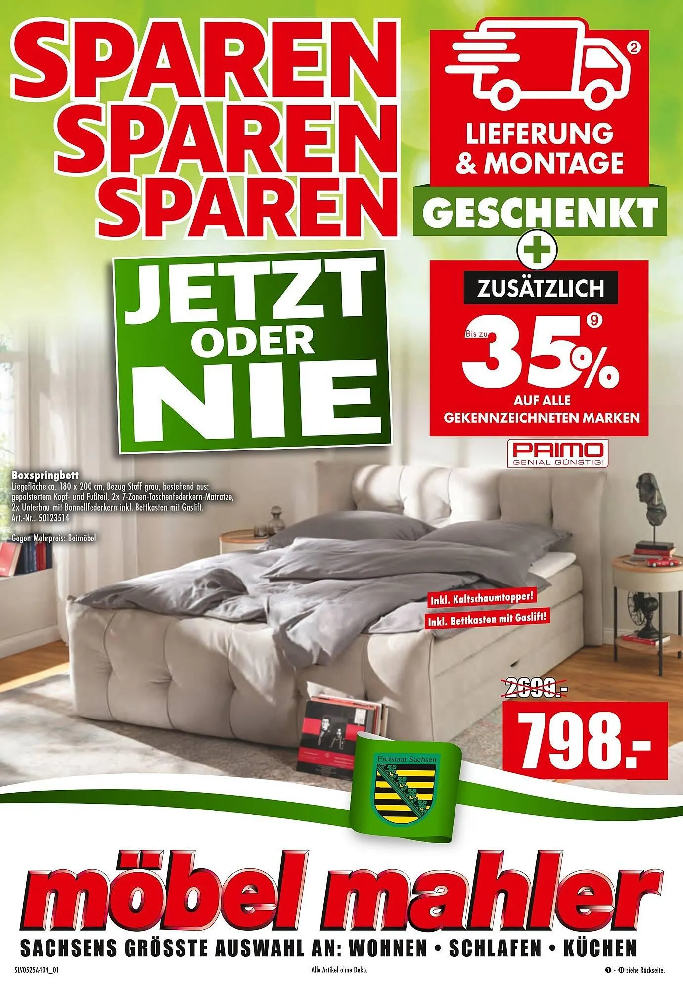 Möbel Mahler Prospekt von 7. Mai bis 13. Mai 2025 - Prospekt seite 1