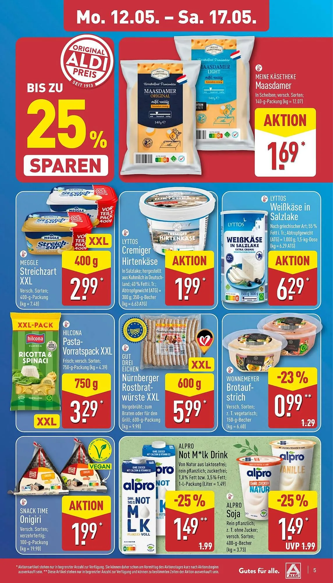 Aldi Nord Prospekt von 12. Mai bis 18. Mai 2025 - Prospekt seite 5