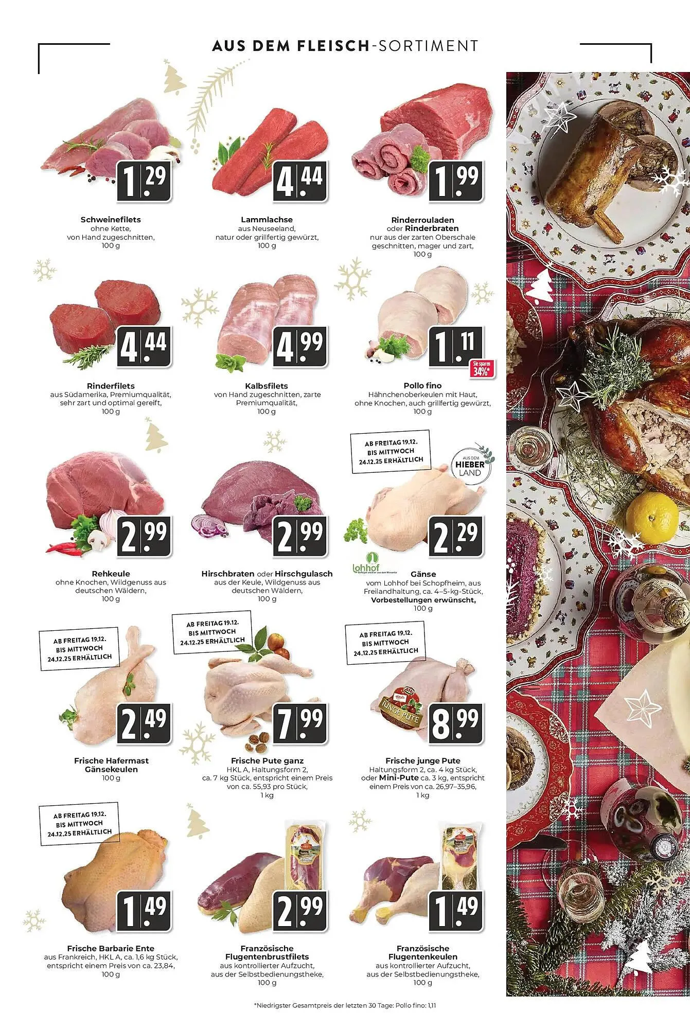 Hieber's Frische Center Prospekt von 14. Dezember bis 20. Dezember 2025 - Prospekt seite 4