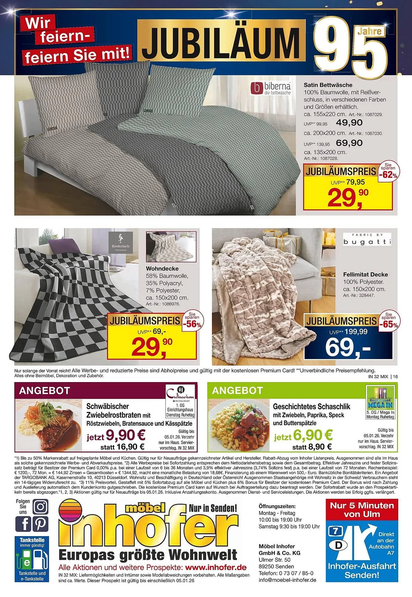 Möbel Inhofer Prospekt von 17. Dezember bis 31. Dezember 2025 - Prospekt seite 16