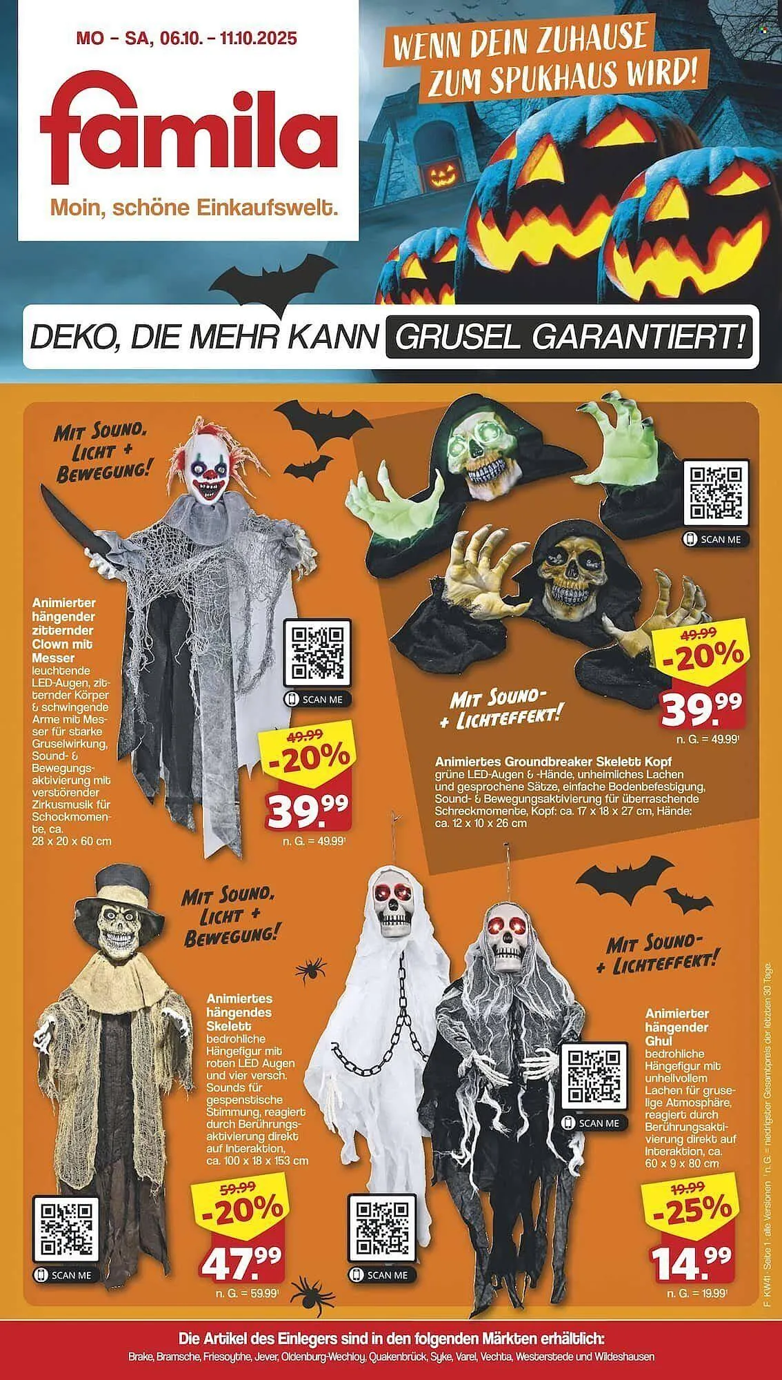 Famila Nord Ost Prospekt von 6. Oktober bis 11. Oktober 2025 - Prospekt seite 1