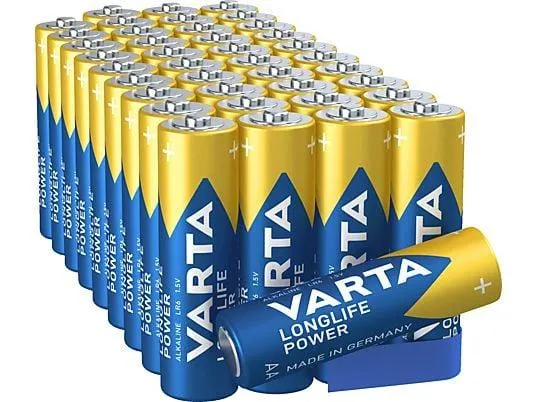VARTA LONGLIFE Power Storage Box AA Batterien, Alkaline 40 Stück