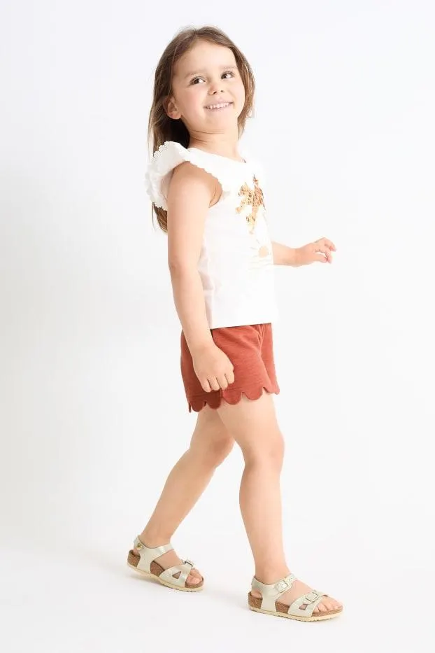 Multipack of 2 - sun and flowers - sweat shorts