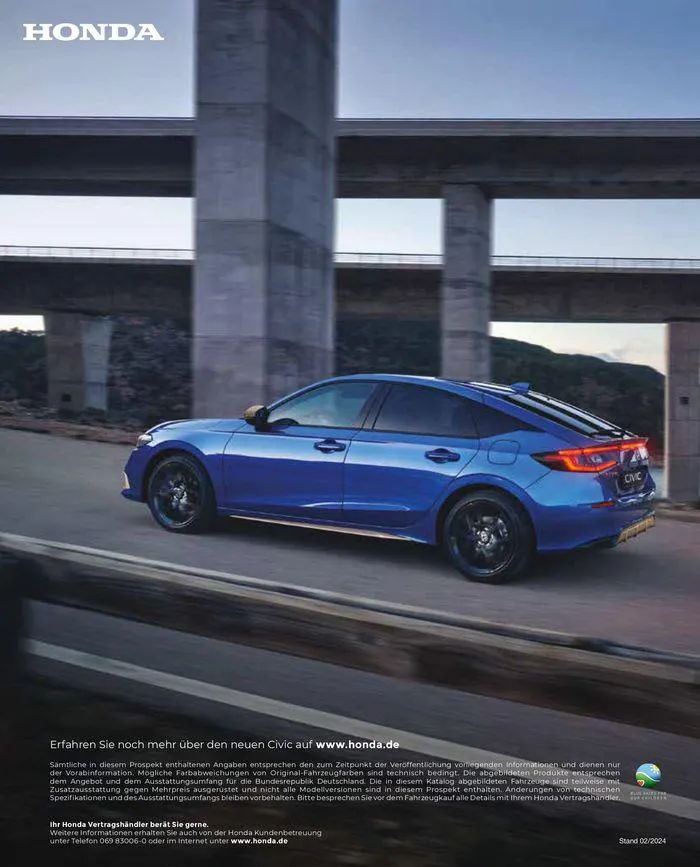 Honda CIVIC ZUBEHÖRBROSCHÜRE von 9. April bis 9. April 2025 - Prospekt seite 19