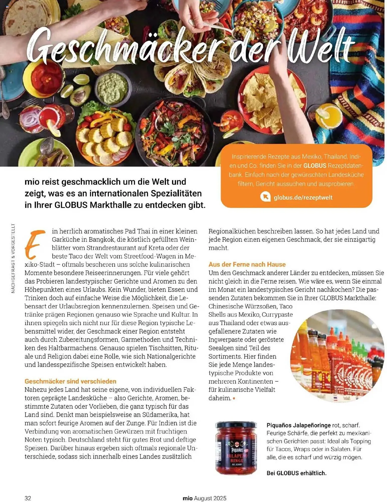 Globus Prospekt von 1. August bis 31. August 2025 - Prospekt seite 32